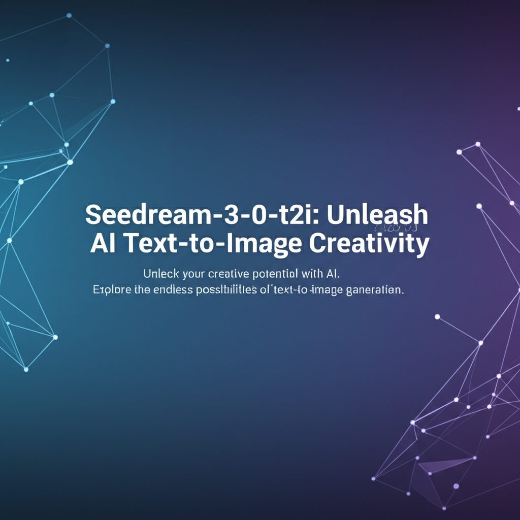 Seedream-3-0-t2i: Unleash AI Text-to-Image Creativity
