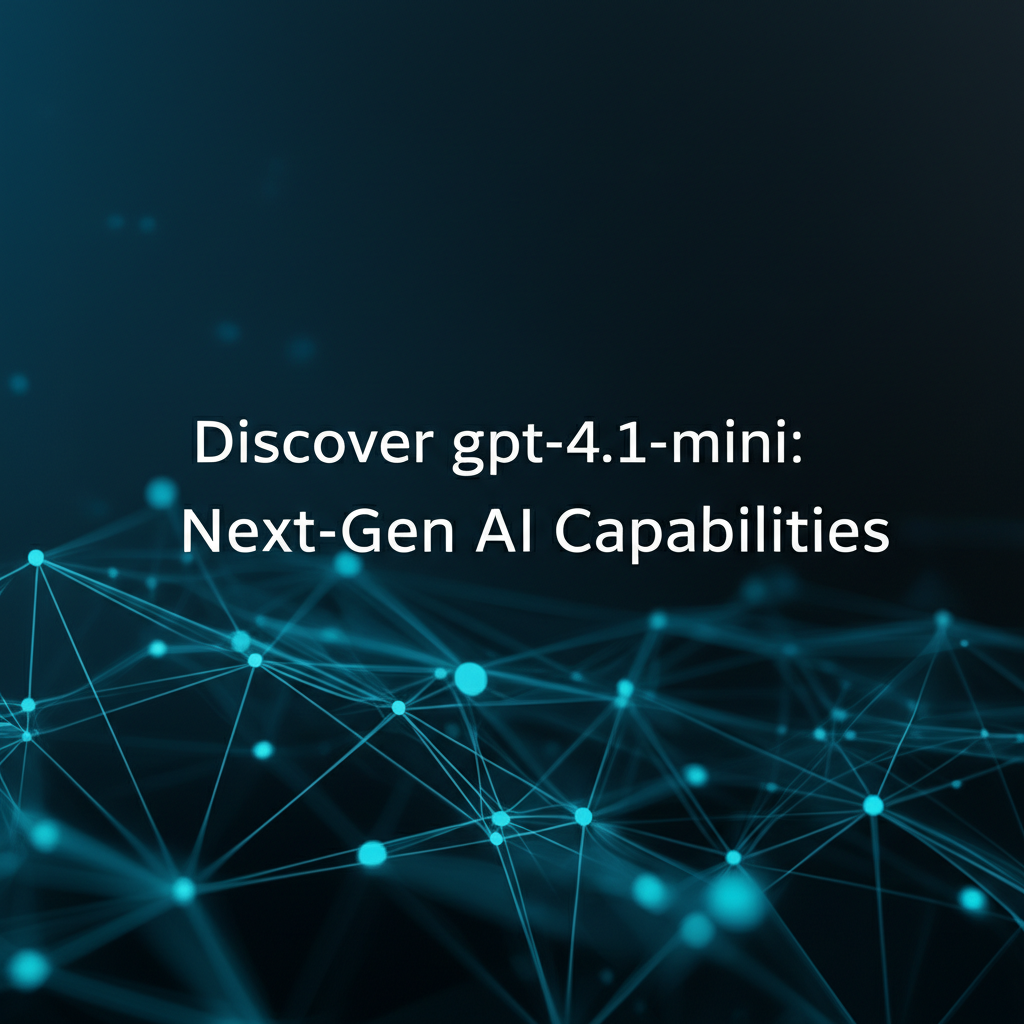Discover gpt-4.1-mini: Next-Gen AI Capabilities