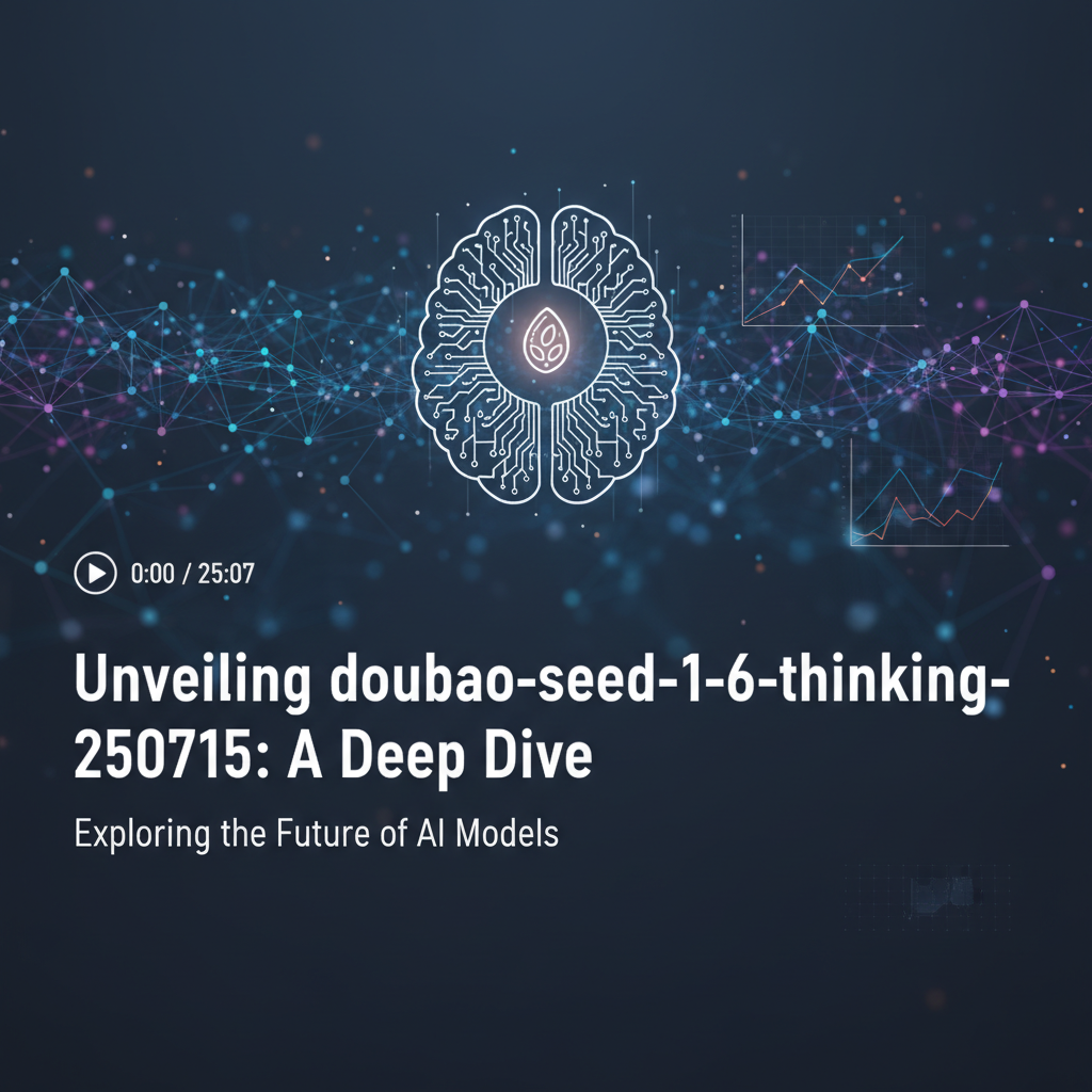 Unveiling doubao-seed-1-6-thinking-250715: A Deep Dive