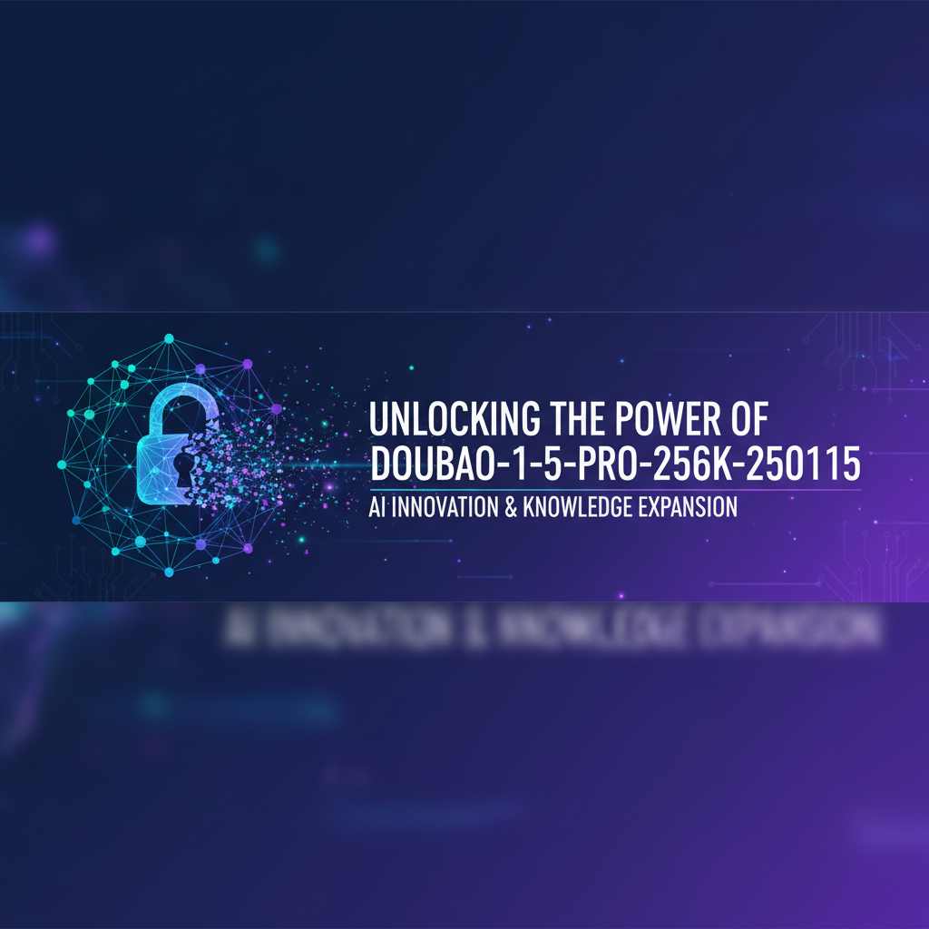 Unlocking the Power of Doubao-1-5-Pro-256K-250115