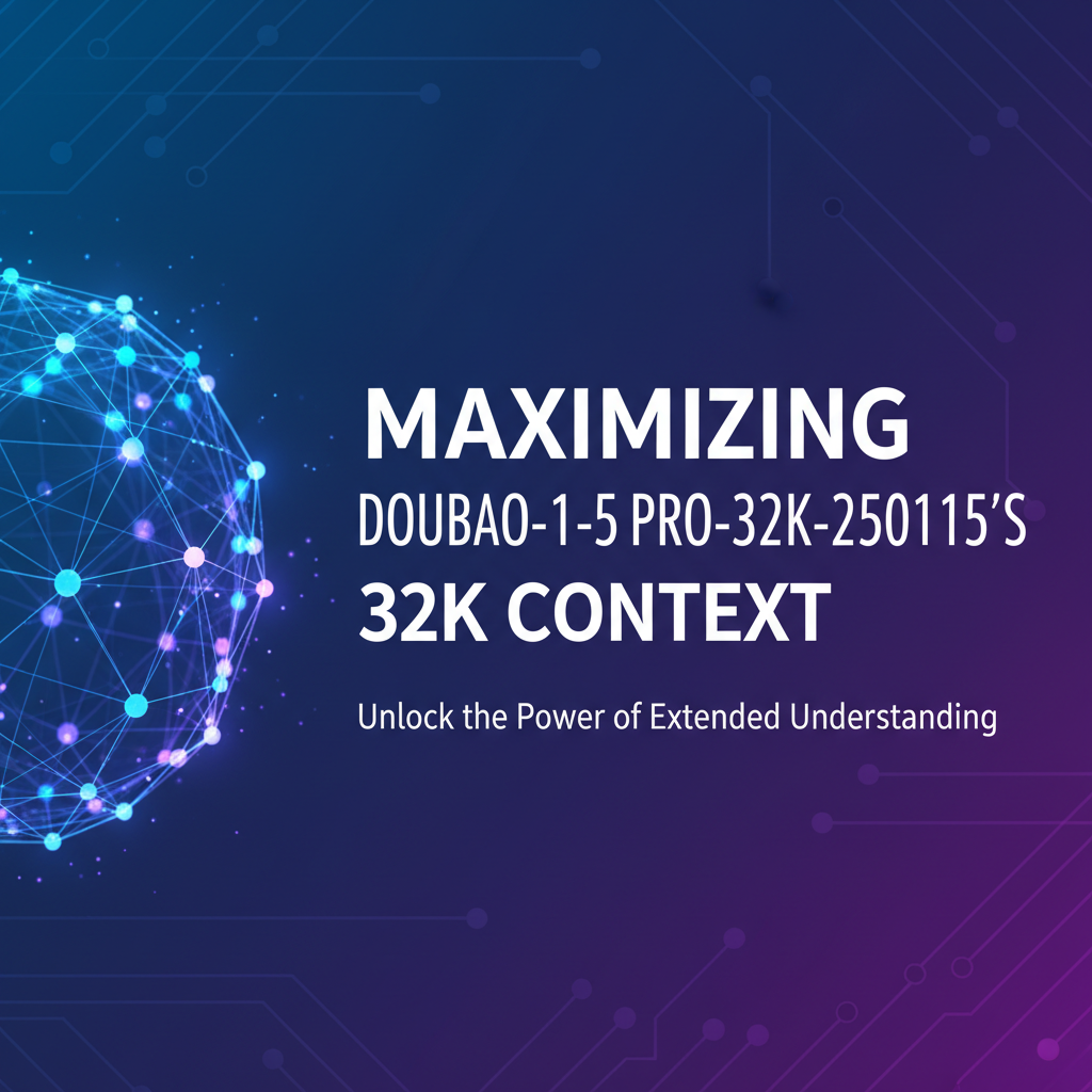 Maximizing Doubao-1-5-Pro-32K-250115's 32K Context