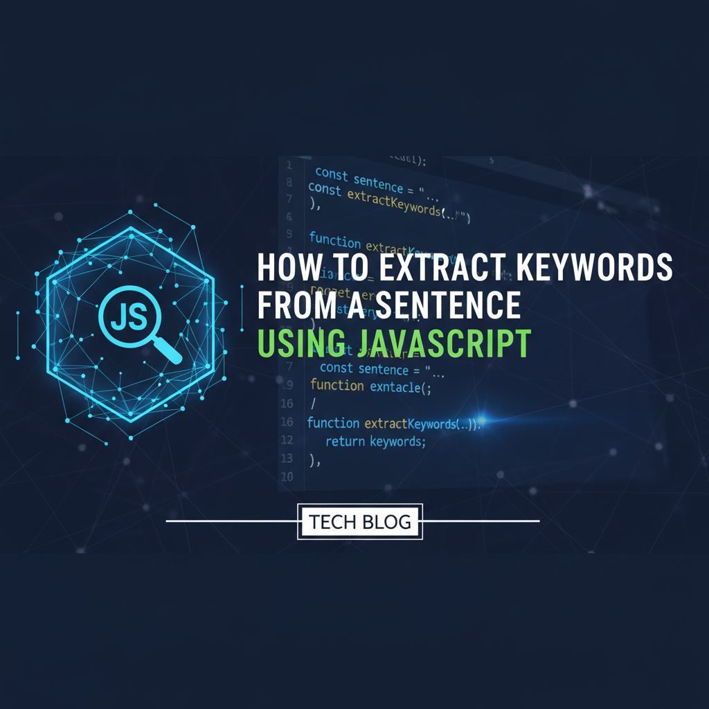 How to Extract Keywords from a Sentence using JavaScript