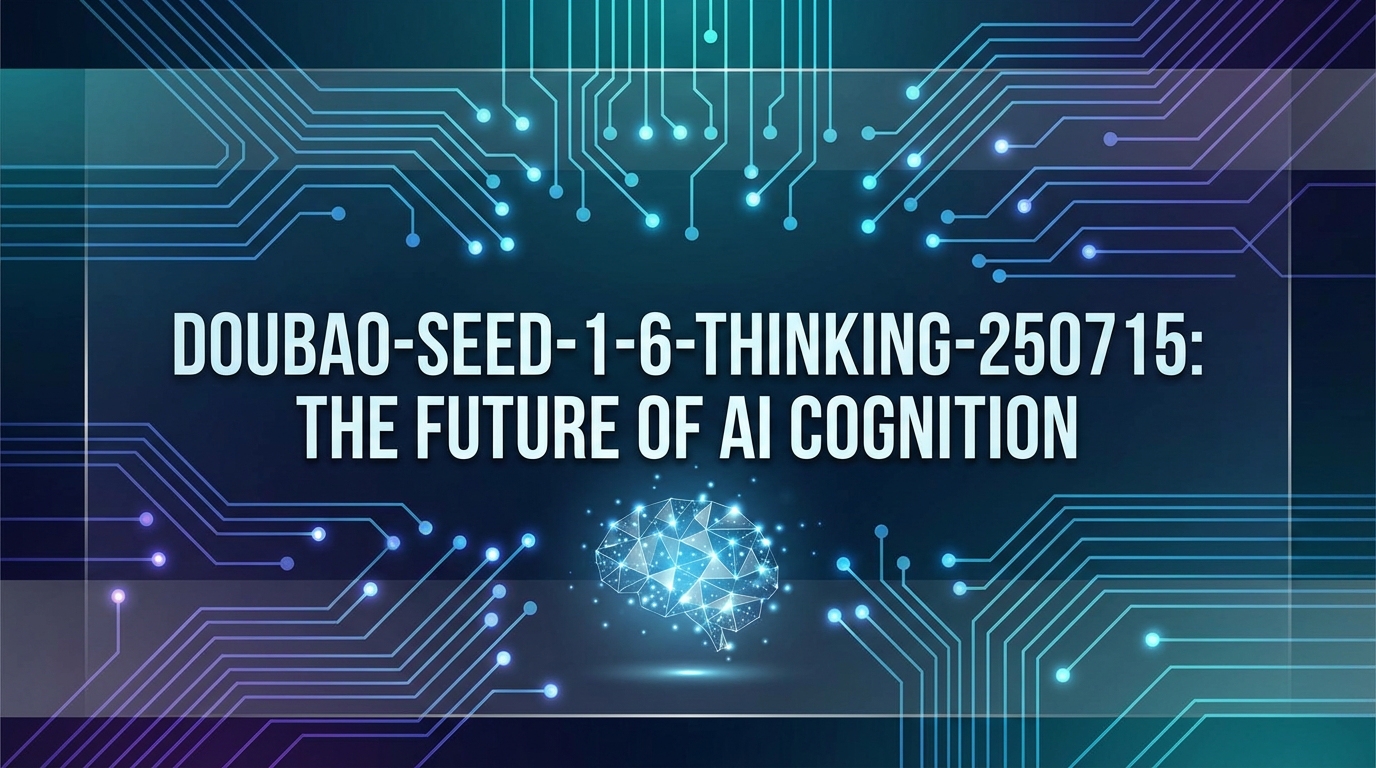 doubao-seed-1-6-thinking-250715: The Future of AI Cognition