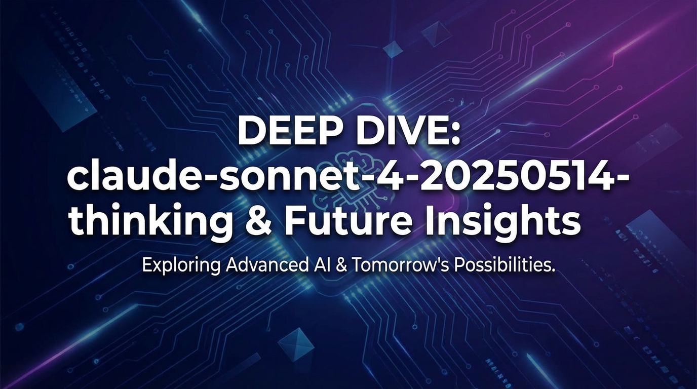Deep Dive: claude-sonnet-4-20250514-thinking & Future Insights