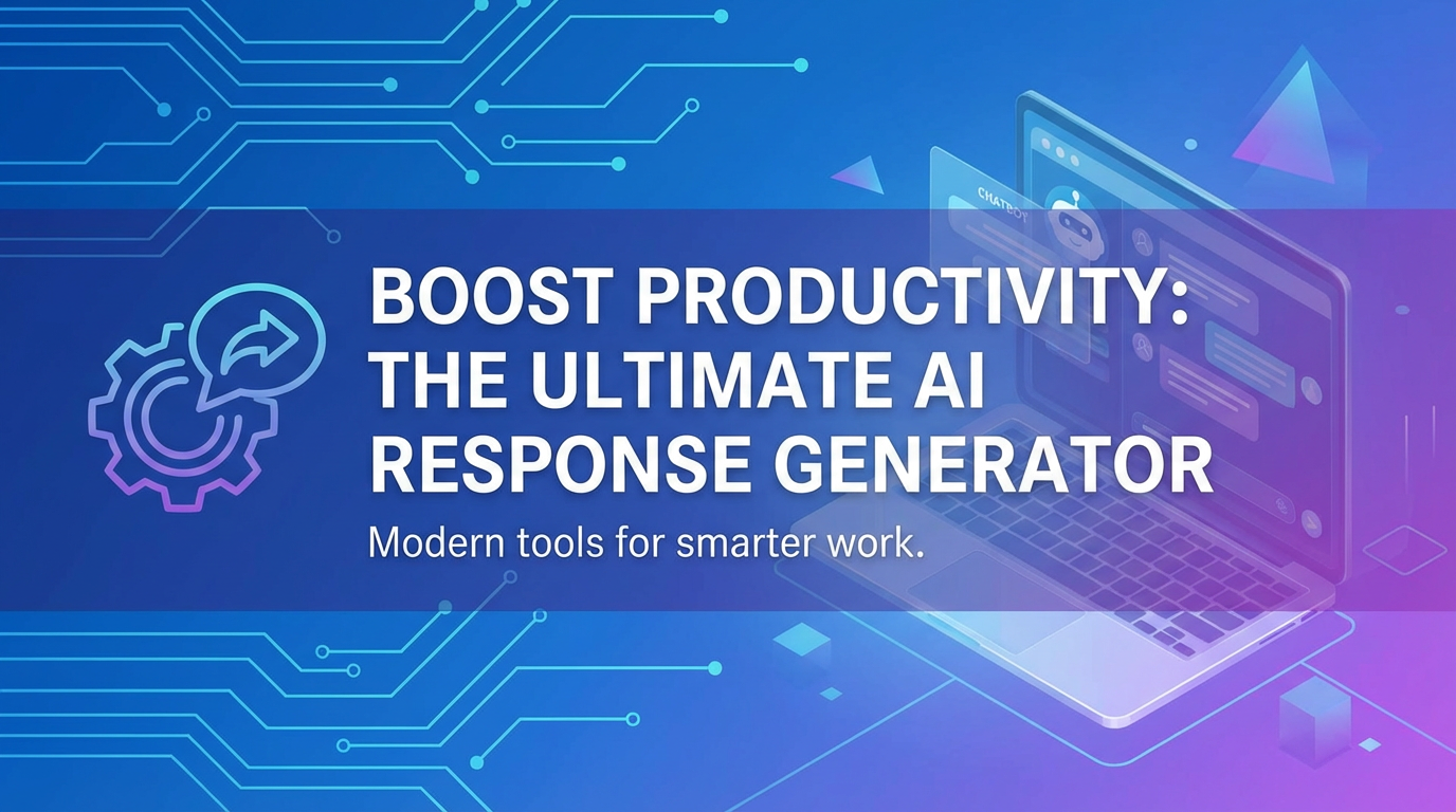 Boost Productivity: The Ultimate AI Response Generator