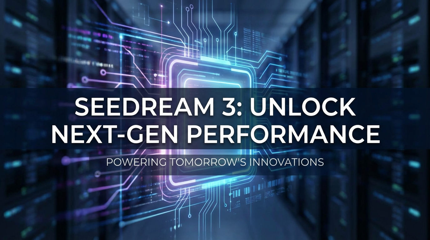 Seedream 3: Unlock Next-Gen Performance