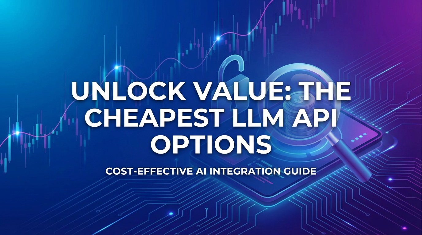 Unlock Value: The Cheapest LLM API Options