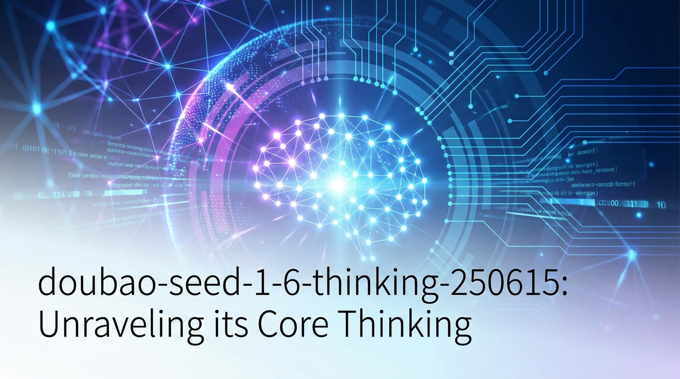 doubao-seed-1-6-thinking-250615: Unraveling its Core Thinking