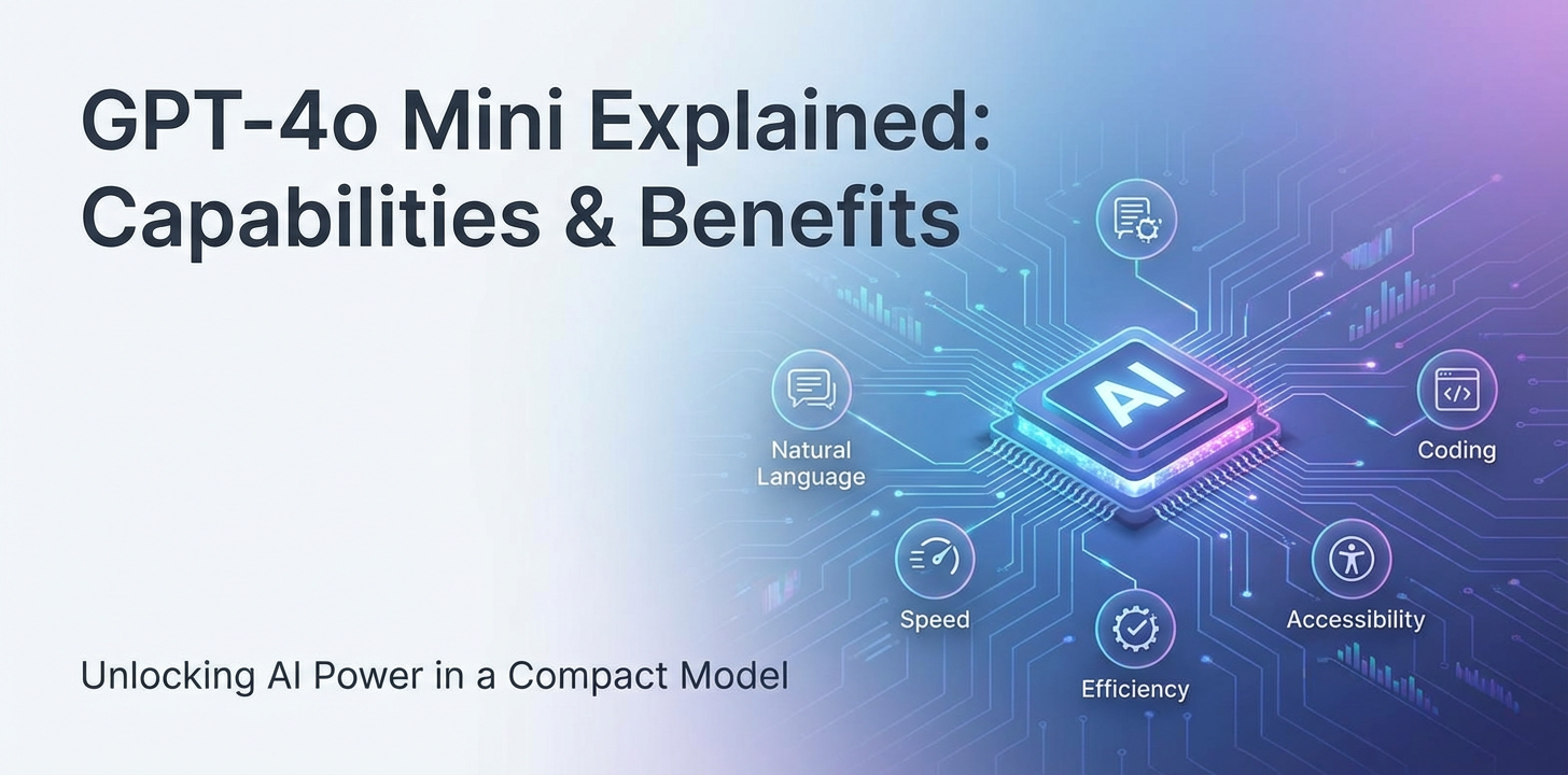 GPT-4o Mini Explained: Capabilities & Benefits