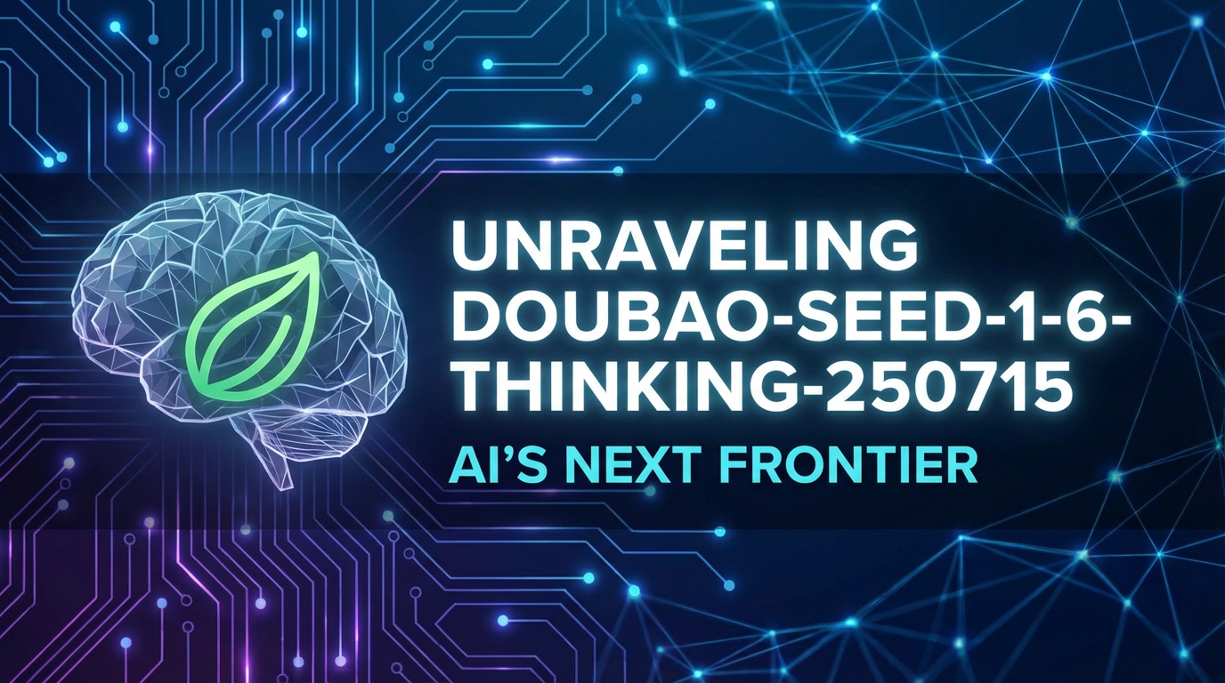 Unraveling Doubao-Seed-1-6-Thinking-250715: AI's Next Frontier