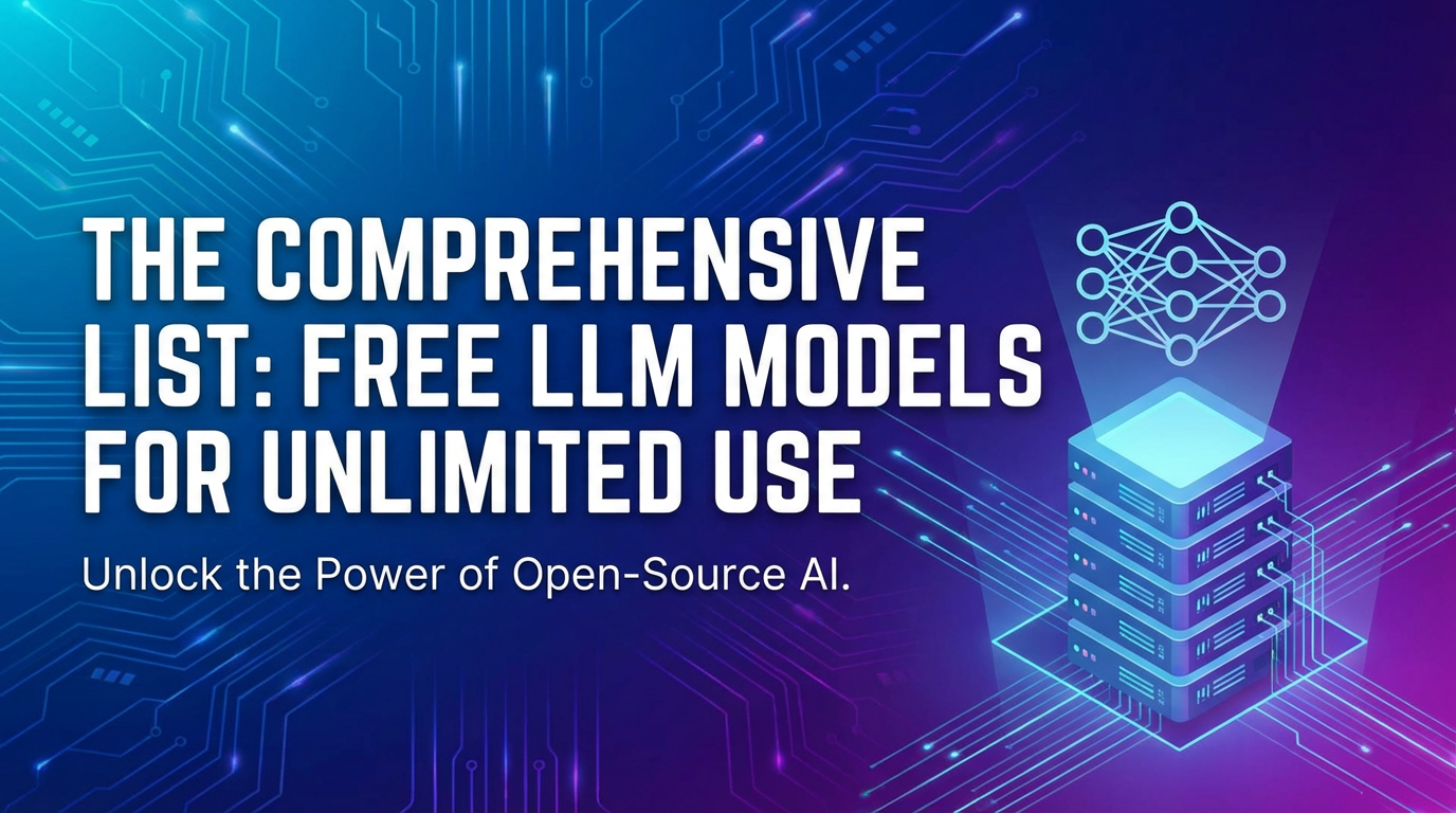 The Comprehensive List: Free LLM Models for Unlimited Use