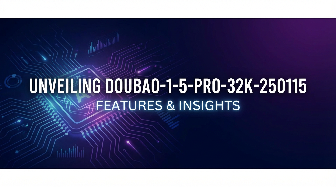 Unveiling Doubao-1-5-Pro-32K-250115: Features & Insights
