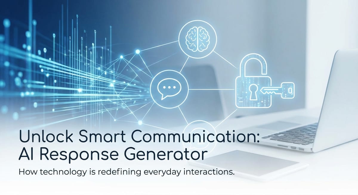 Unlock Smart Communication: AI Response Generator