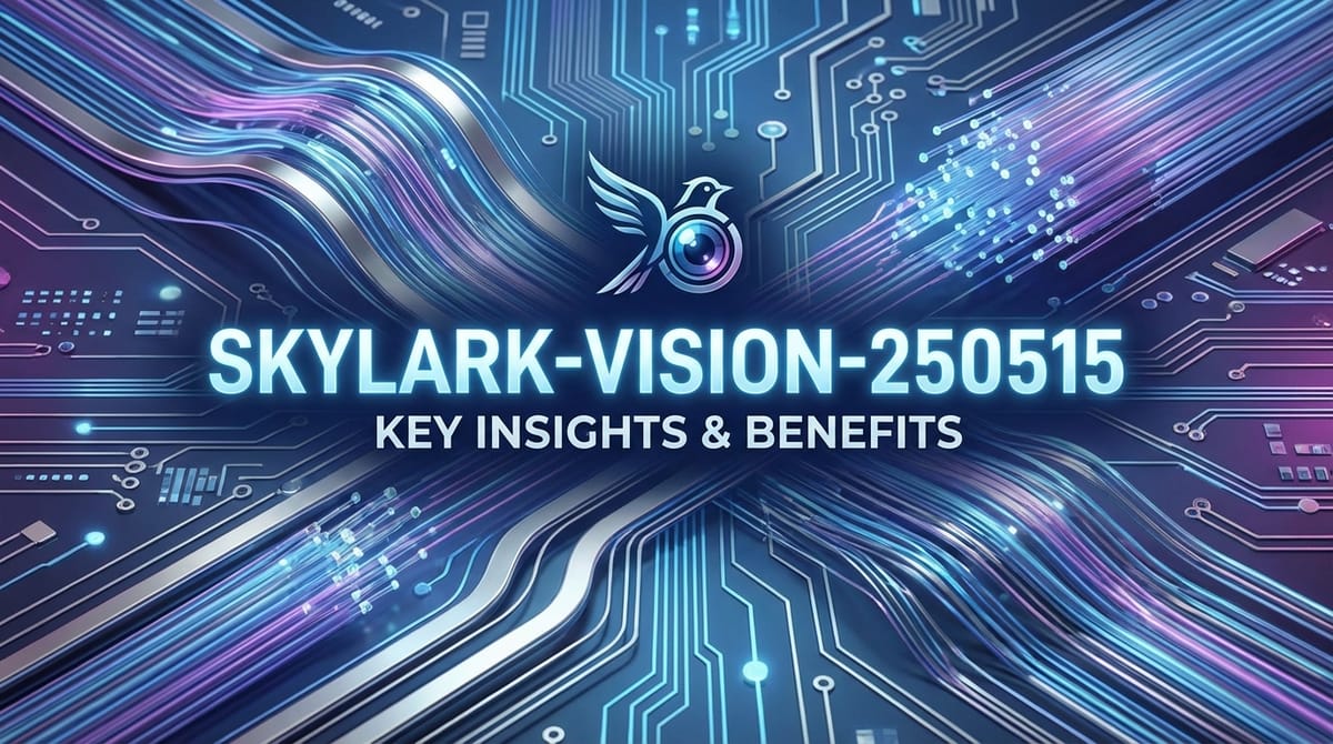 Unveiling Skylark-Vision-250515: Key Insights & Benefits