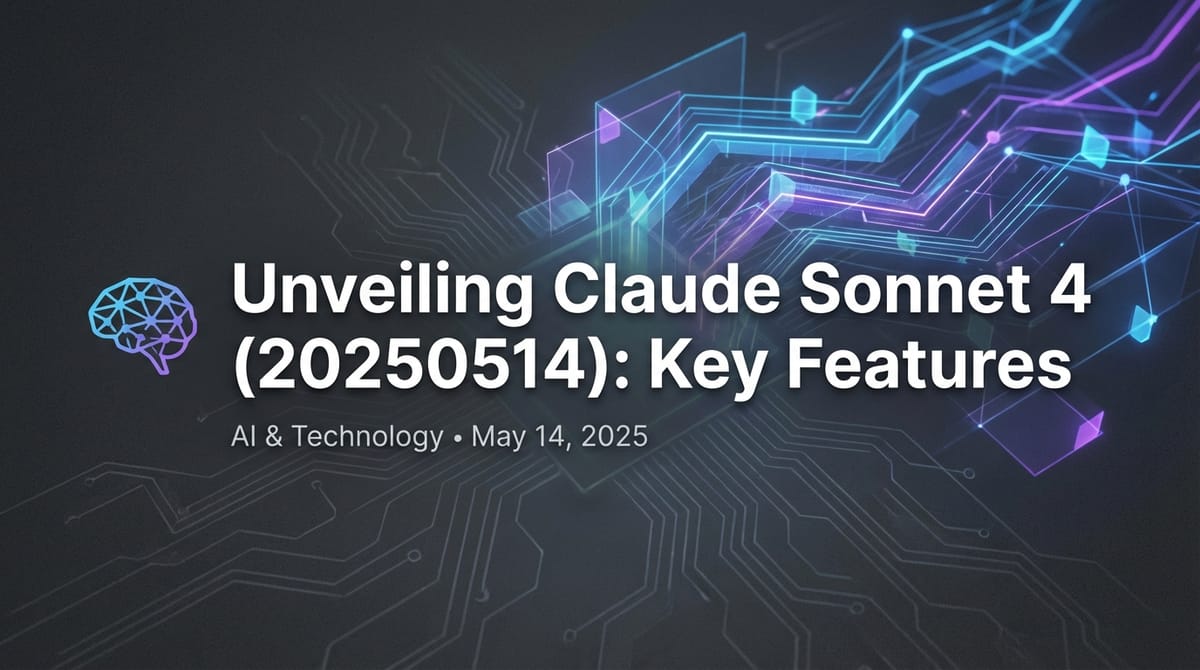 Unveiling Claude Sonnet 4 (20250514): Key Features