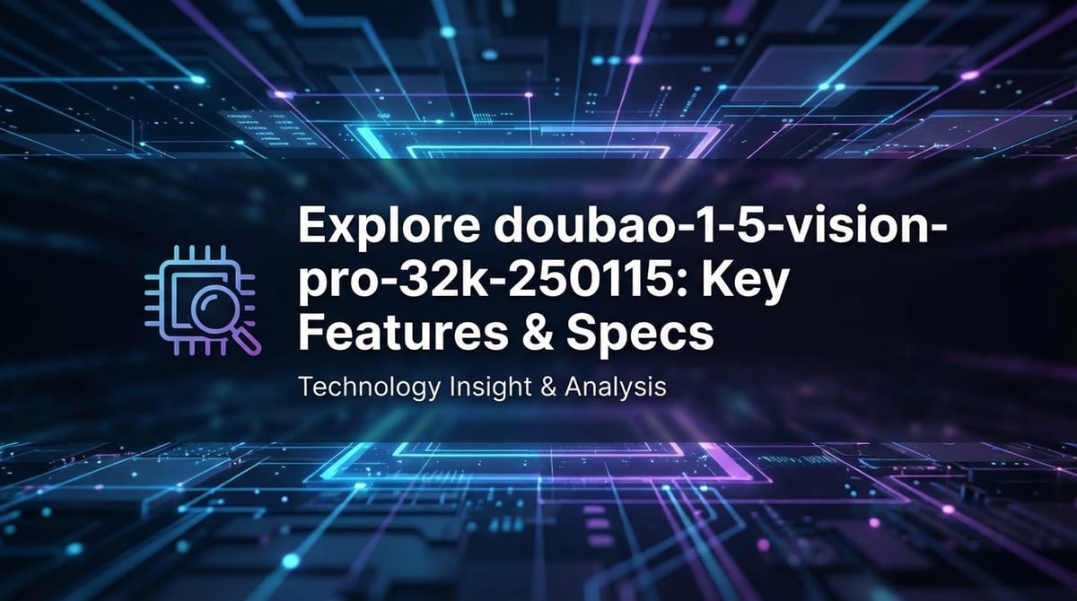Explore doubao-1-5-vision-pro-32k-250115: Key Features & Specs