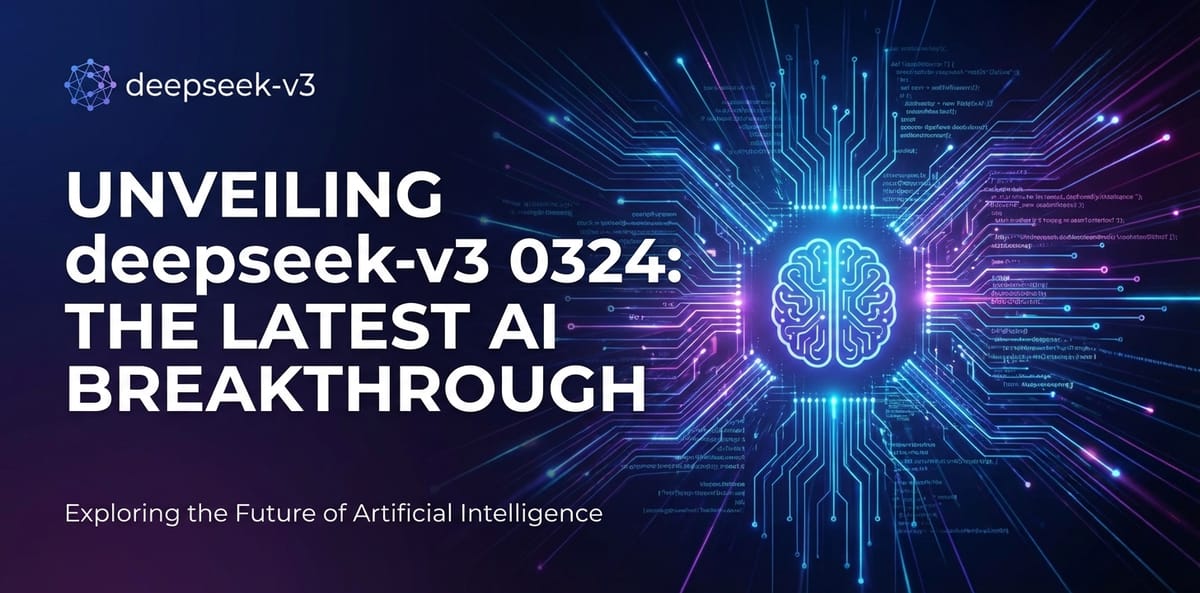 Unveiling deepseek-v3 0324: The Latest AI Breakthrough
