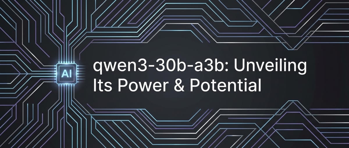 qwen3-30b-a3b: Unveiling Its Power & Potential
