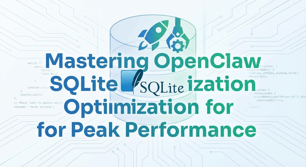 Mastering OpenClaw SQLite Optimization for Peak Performance