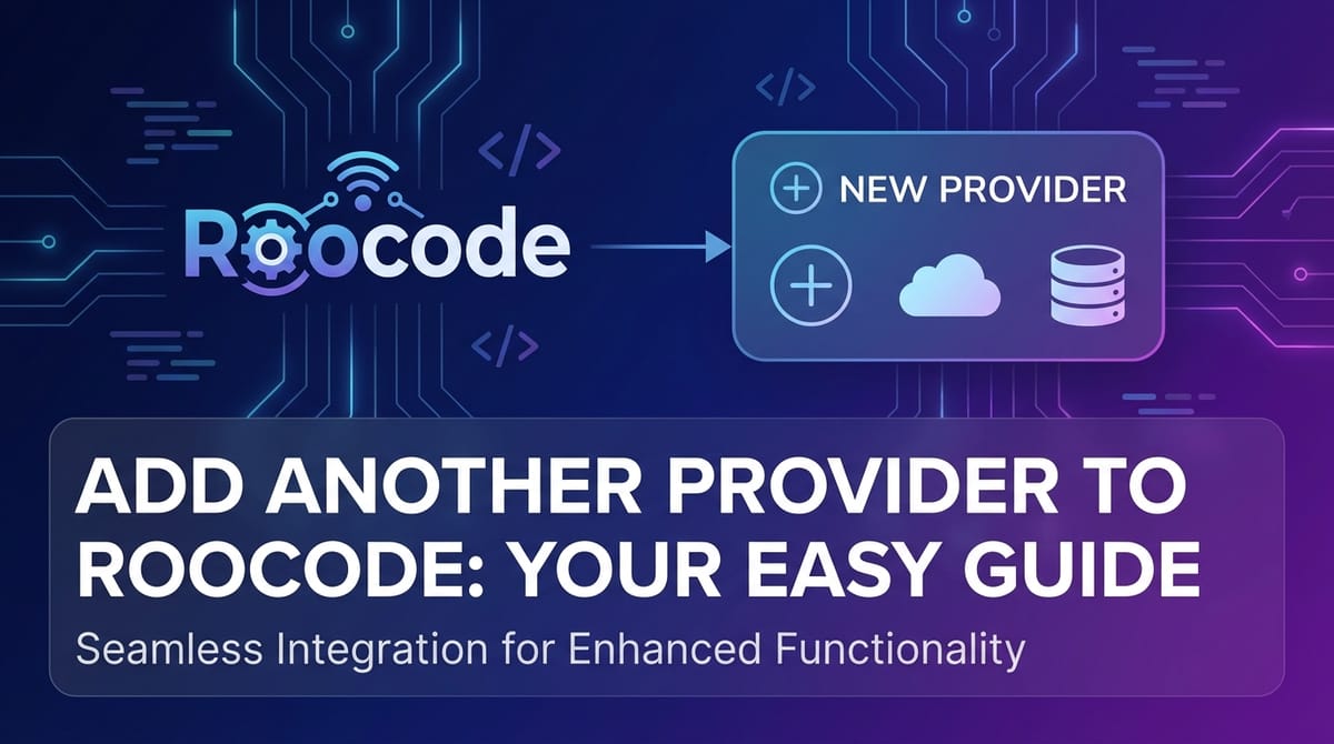 Add Another Provider to Roocode: Your Easy Guide