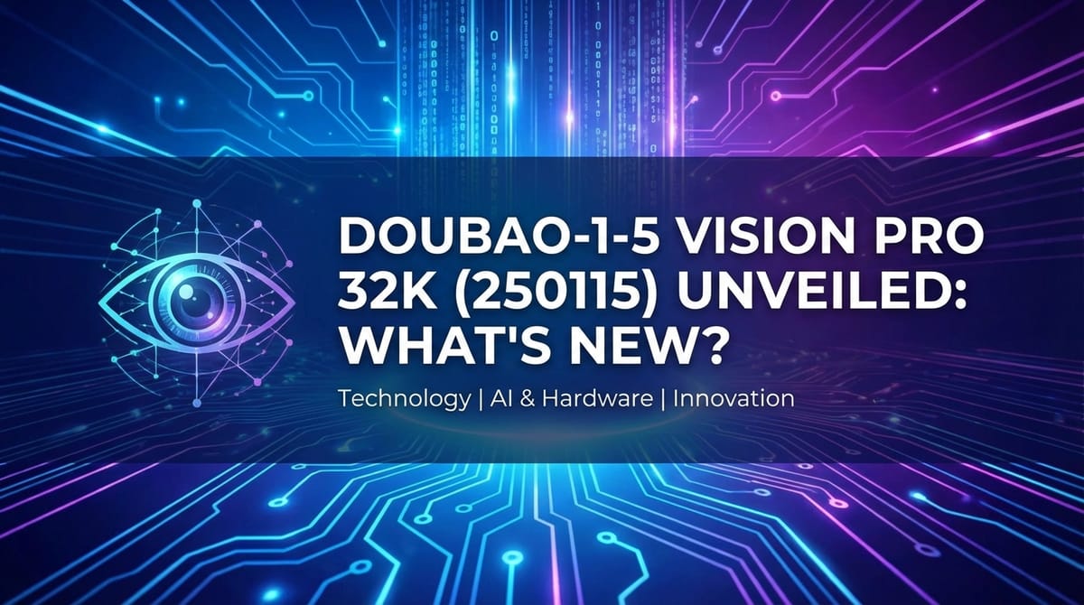 Doubao-1-5 Vision Pro 32K (250115) Unveiled: What's New?
