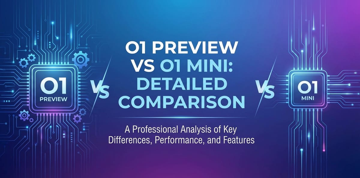 O1 Preview vs O1 Mini: Detailed Comparison