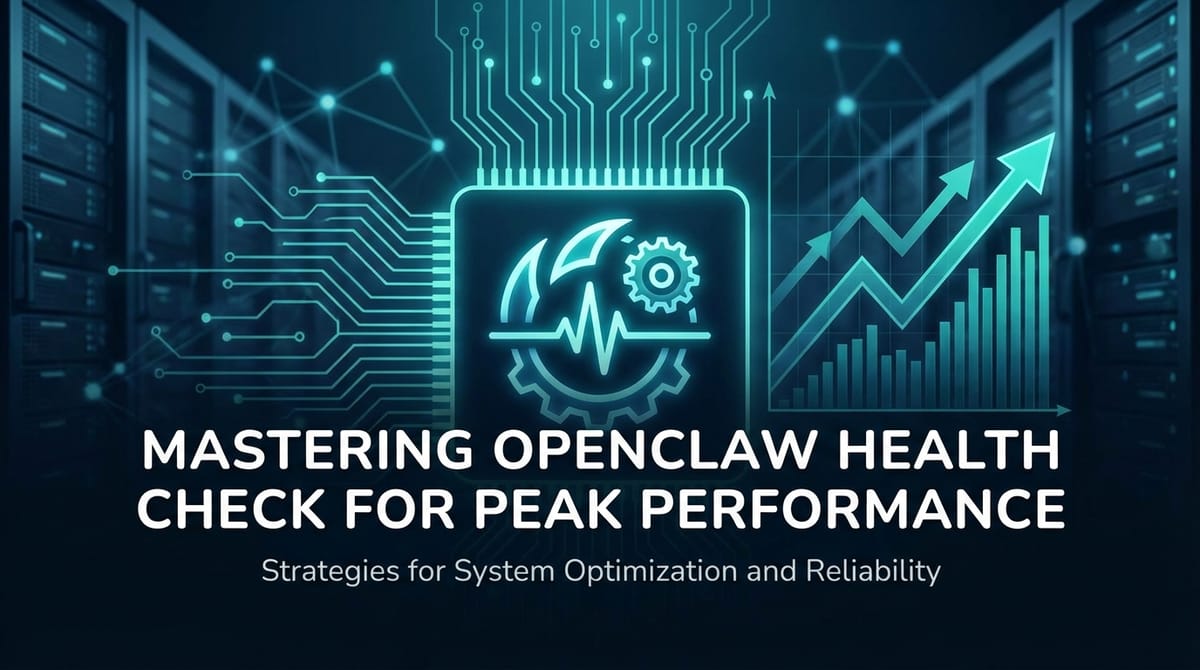 Mastering OpenClaw Health Check for Peak Performance