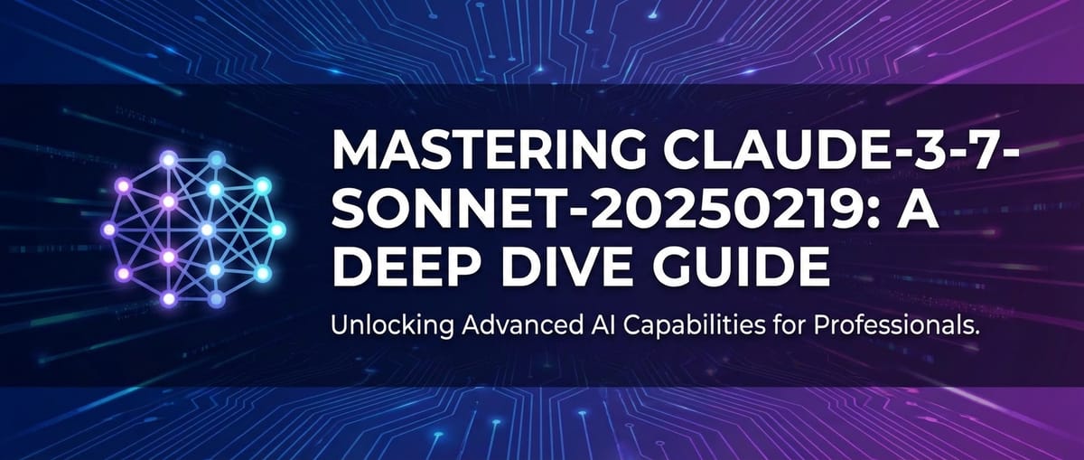 Mastering Claude-3-7-Sonnet-20250219: A Deep Dive Guide