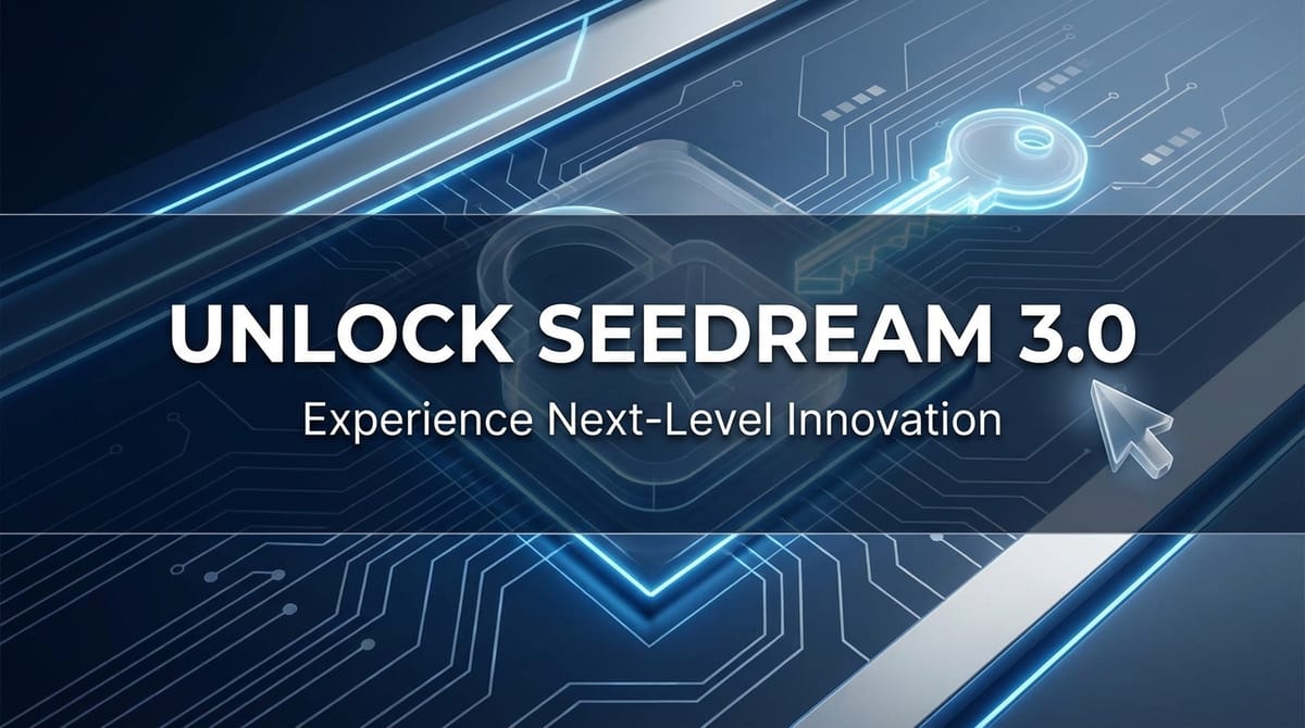 Unlock seedream 3.0: Experience Next-Level Innovation