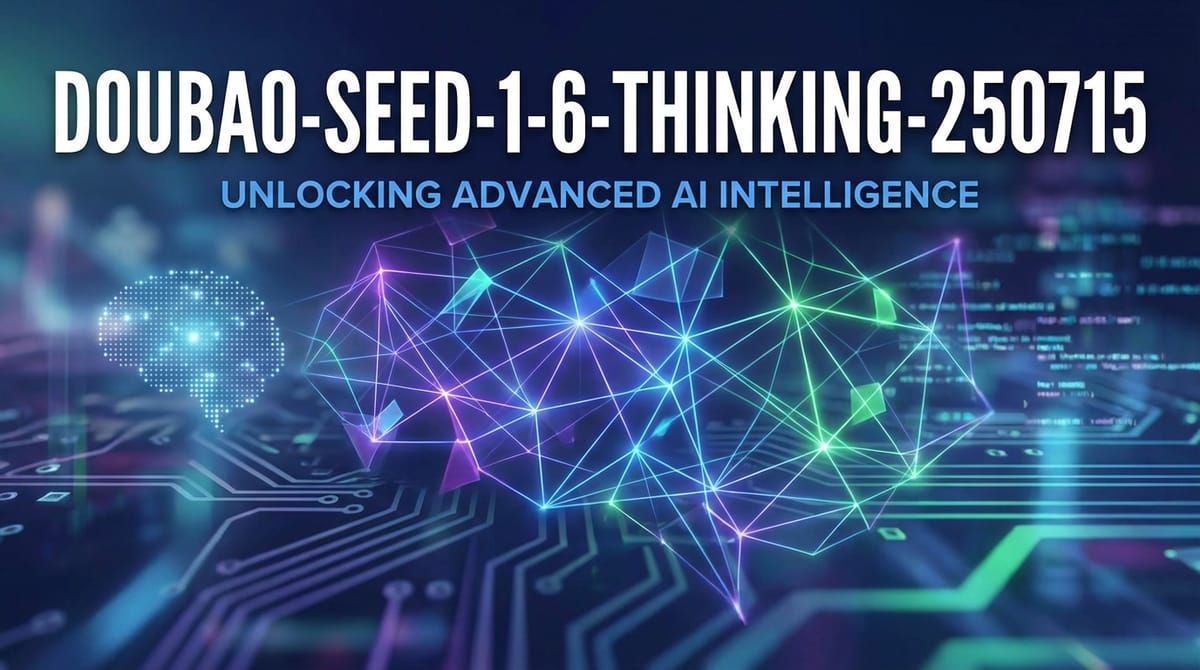 Doubao-Seed-1-6-Thinking-250715: Unlocking Advanced AI Intelligence