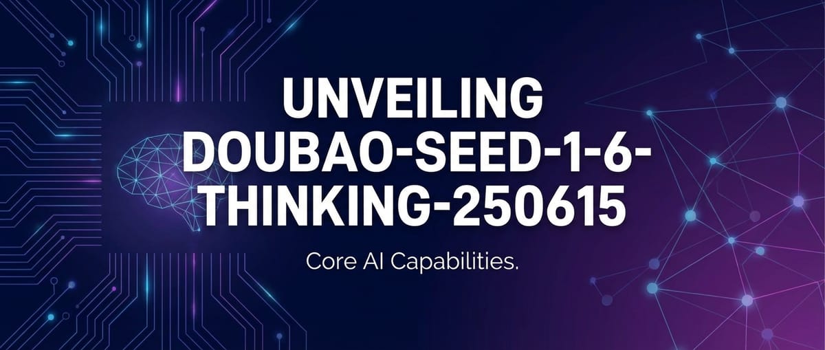 Unveiling Doubao-Seed-1-6-Thinking-250615: Core AI Capabilities