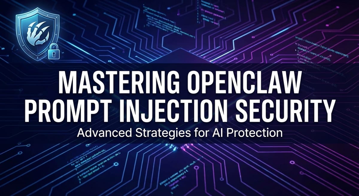 Mastering OpenClaw Prompt Injection Security
