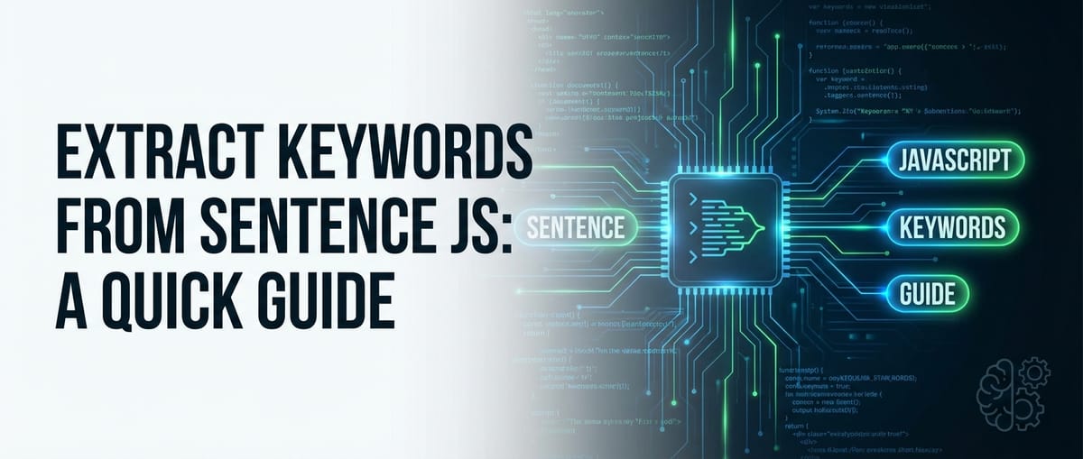 Extract Keywords from Sentence JS: A Quick Guide