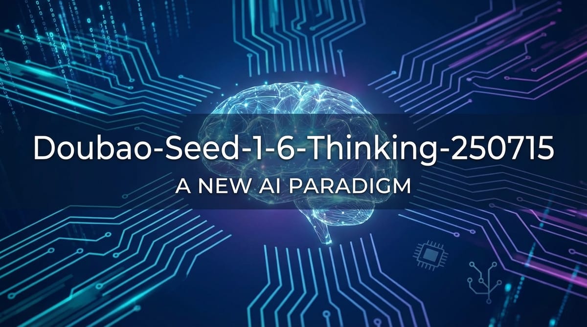 Doubao-Seed-1-6-Thinking-250715: A New AI Paradigm
