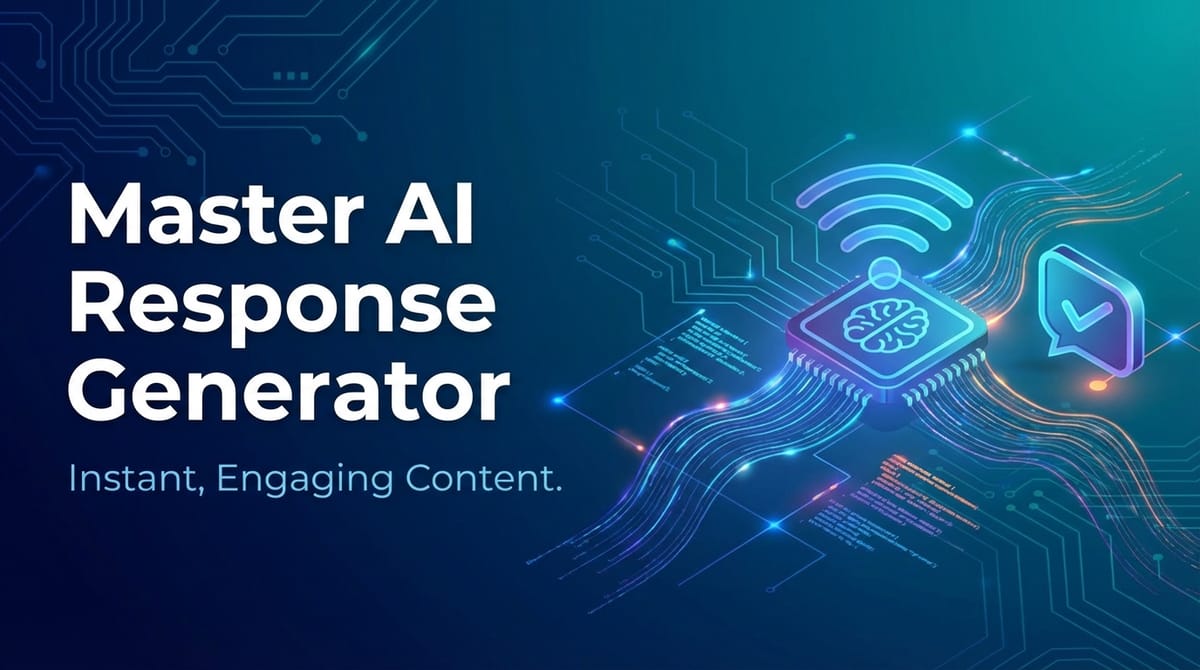 Master AI Response Generator: Instant, Engaging Content