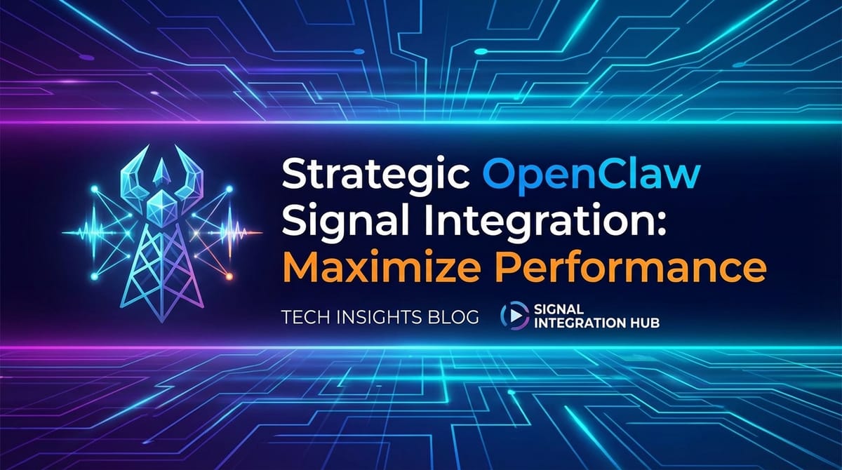 Strategic OpenClaw Signal Integration: Maximize Performance