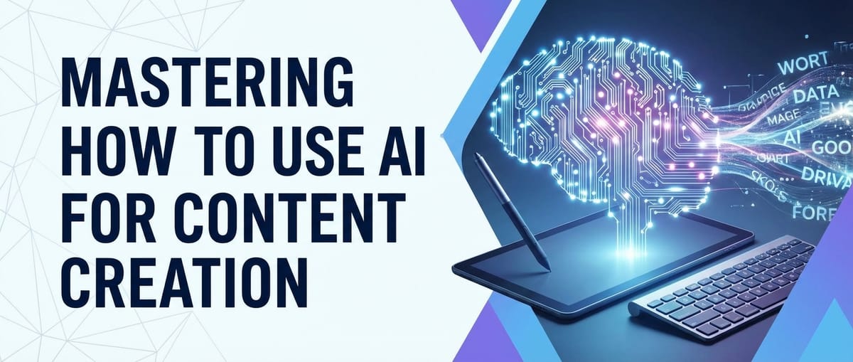 Mastering How to Use AI for Content Creation