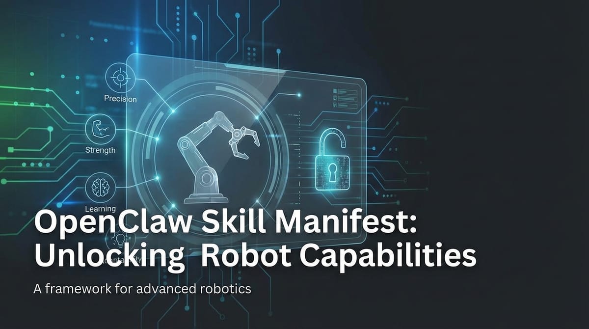 OpenClaw Skill Manifest: Unlocking Robot Capabilities