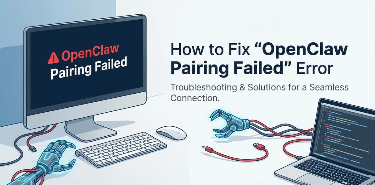 How to Fix 'OpenClaw Pairing Failed' Error