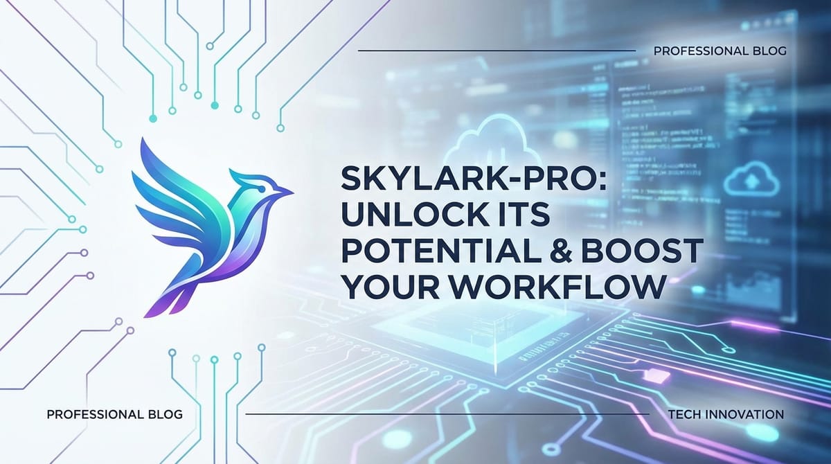 Skylark-Pro: Unlock Its Potential & Boost Your Workflow