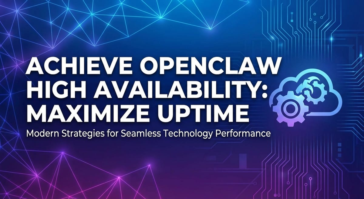 Achieve OpenClaw High Availability: Maximize Uptime
