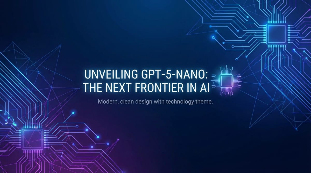 Unveiling GPT-5-Nano: The Next Frontier in AI