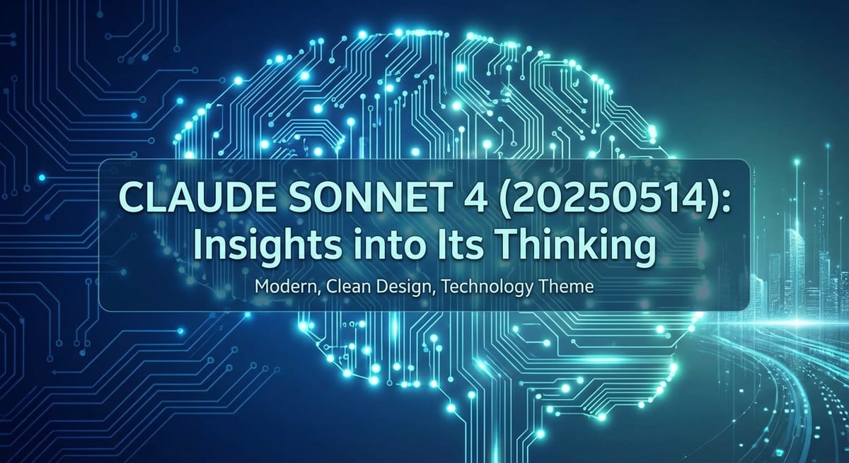 Claude Sonnet 4 (20250514): Insights into Its Thinking