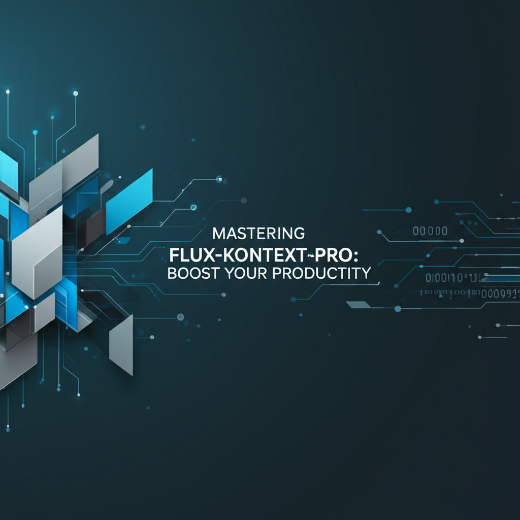 Mastering Flux-Kontext-Pro: Boost Your Productivity