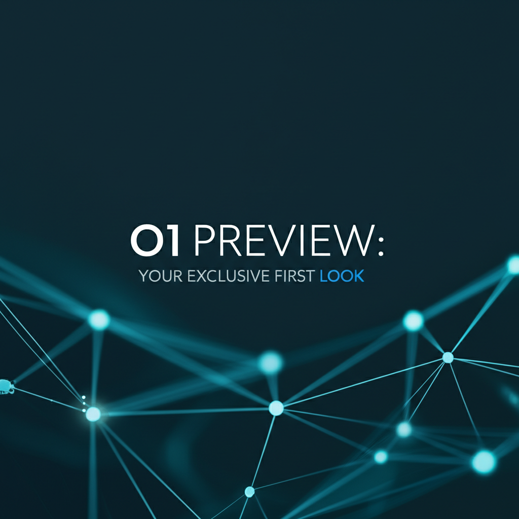 O1 Preview: Your Exclusive First Look