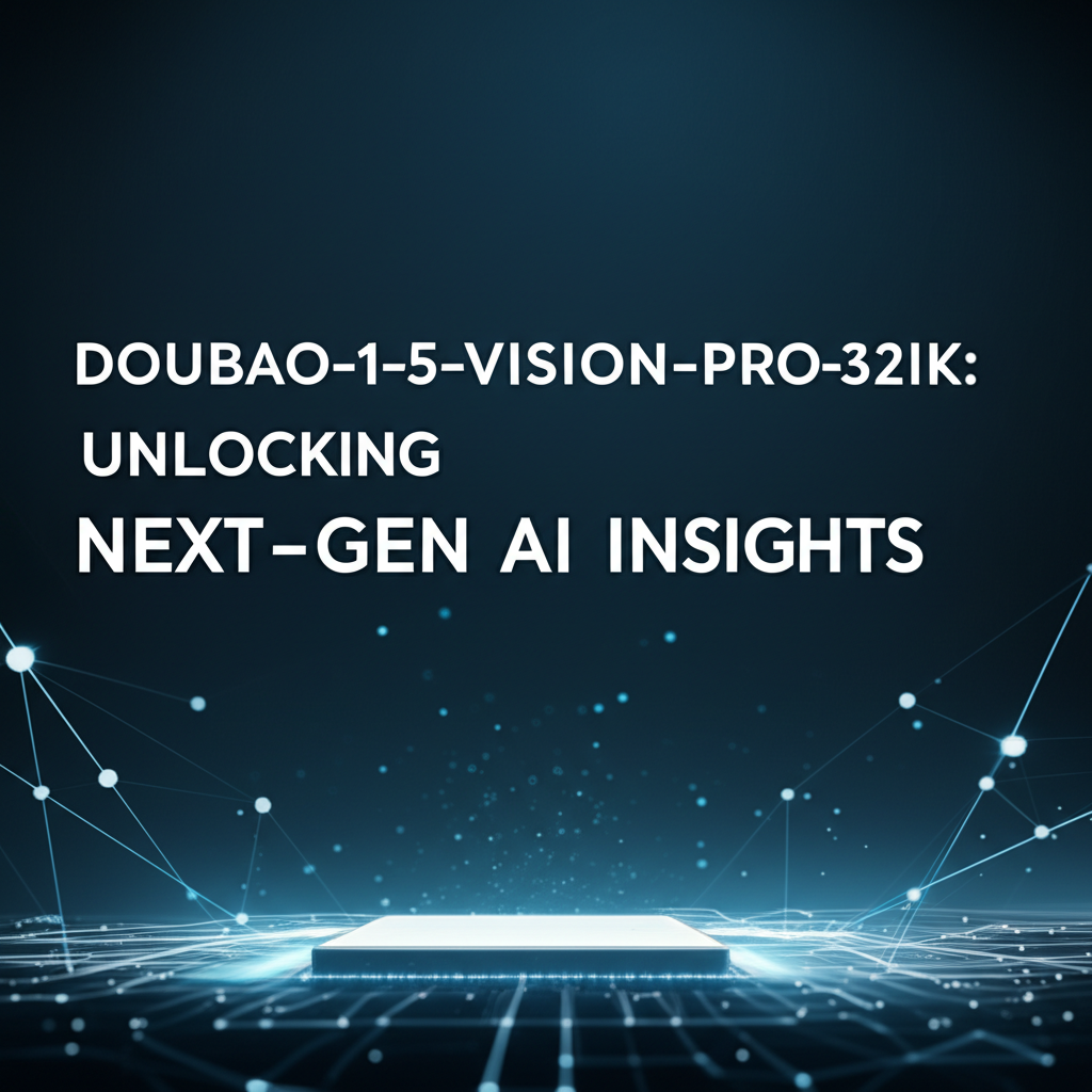 Doubao-1-5-Vision-Pro-32k-250115: Unlocking Next-Gen AI Insights