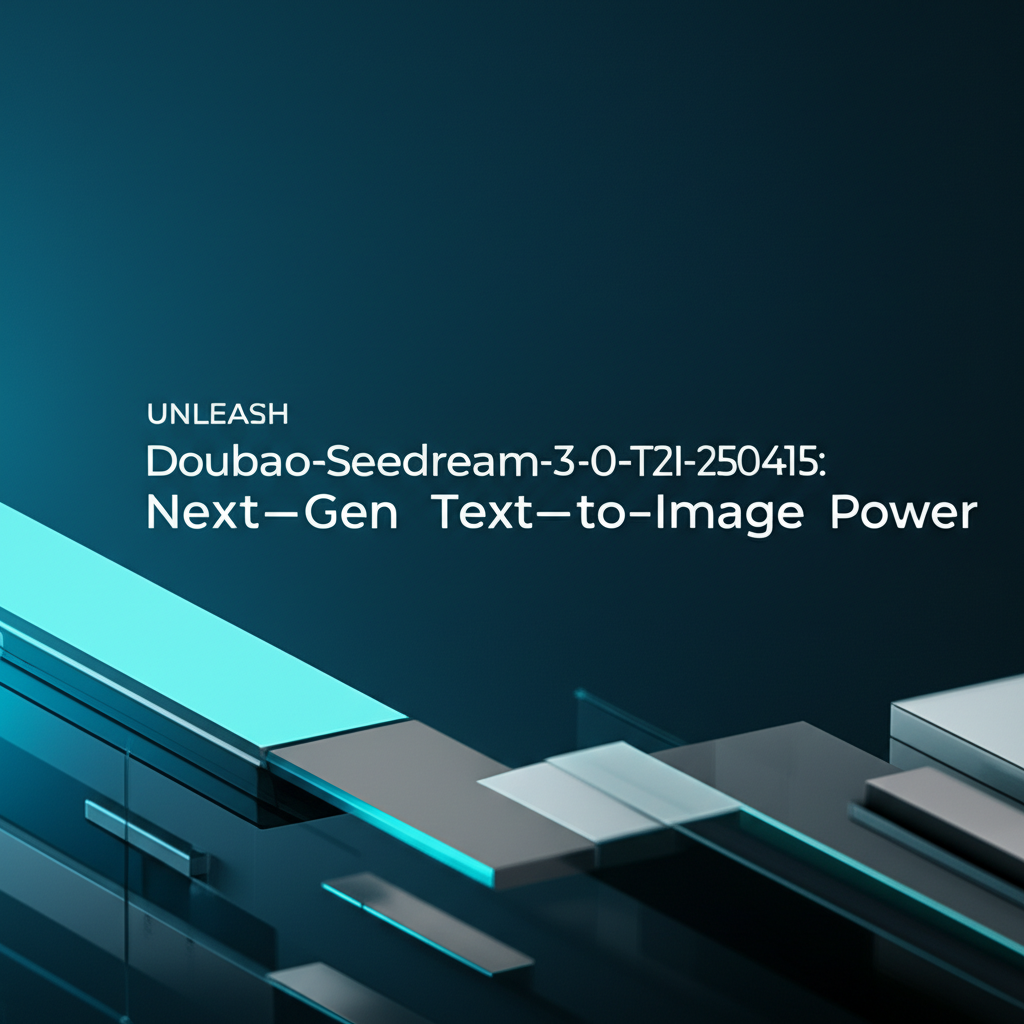 Unleash Doubao-Seedream-3-0-T2I-250415: Next-Gen Text-to-Image Power