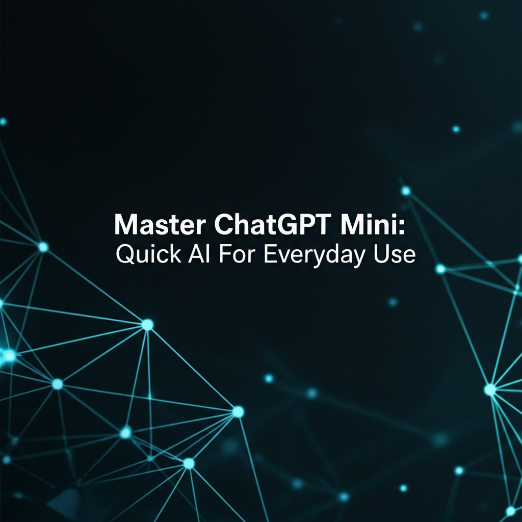 Master ChatGPT Mini: Quick AI for Everyday Use