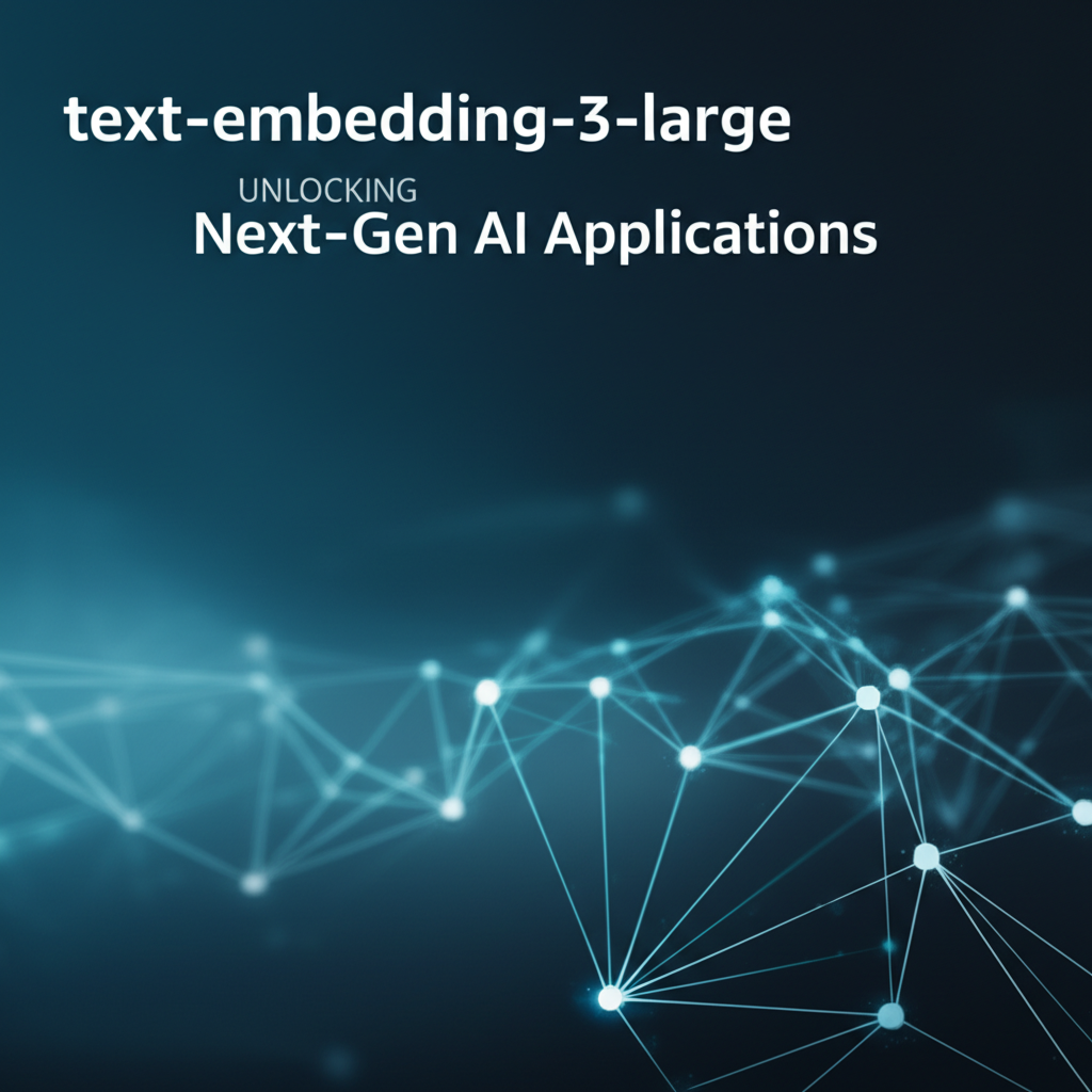 text-embedding-3-large: Unlocking Next-Gen AI Applications