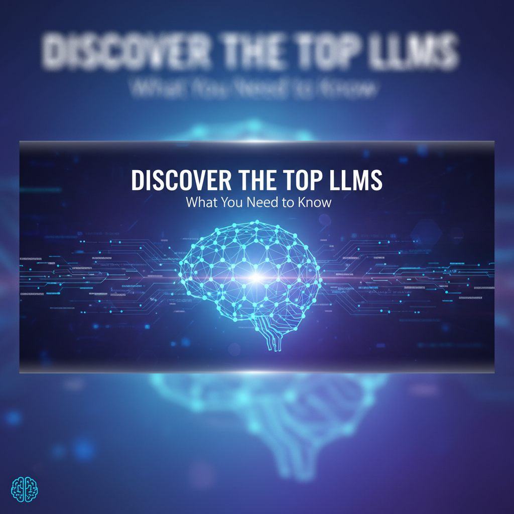 Discover the Top LLMs: What You Need to Know